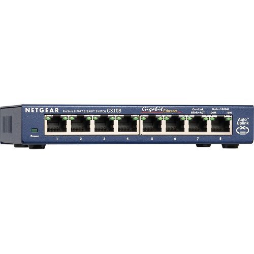 Netgear GS108 8-Port Gigabit Ethernet Unmanaged Switch