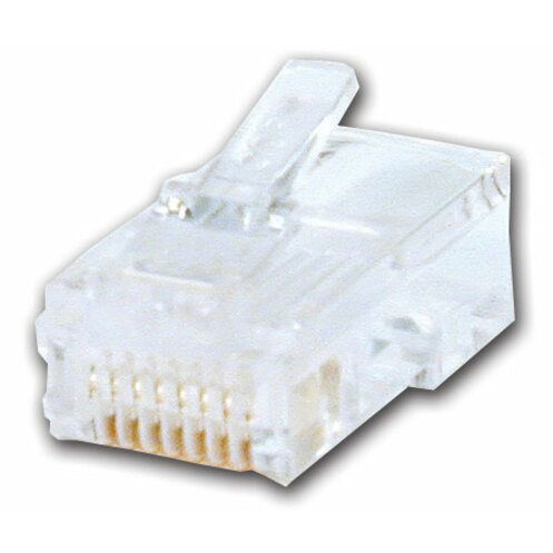 Comprehensive RJ45P-6 RJ45 Cat 6 Male Connector 50U, Gold Plated