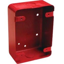 Mircom BB-700 Series 700 Surface Mount Backbox, Red