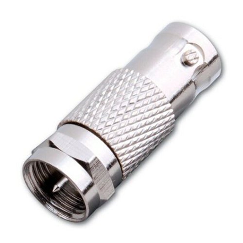 Vanco VAD12 BNC Female Jack to �F� Male Plug, Nickel, 1-Pack