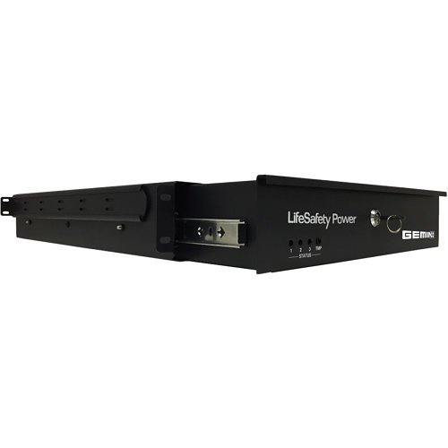 Lifesafety Power RGM150B-M8PNZ GEMINI RGM150 SERIES 4 Door 150W Integrated Mercury Rackmount Standard / Networked, Single or Dual Voltage UL/CUL/CE, Four Post Mounting