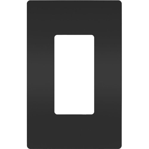 Pass & Seymour RWP26BK One-Gang Screwless Wall Plate, Black