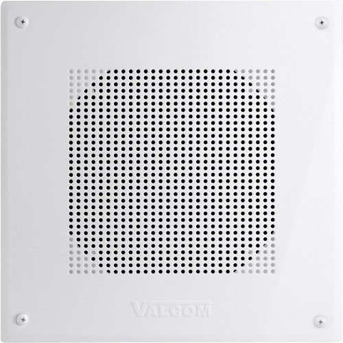 Valcom V-1921 Square Ceiling Speaker, Square Hole Pattern, One-Way