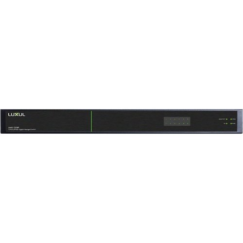 Luxul AMS-1208P AV Series 12-Port/8 PoE+ Gigabit Managed Switch with US Power Cord