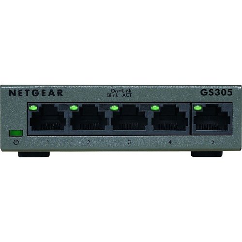 Netgear GS305 300 Series 5-Port Gigabit Ethernet Unmanaged Switch