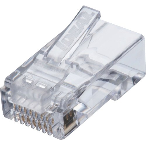 IDEAL 86-367J CAT6 RJ-45 8P8C Single Piece Modular Plugs, 100 Jar