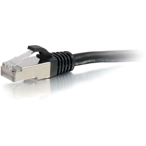 C2G CG00714 CAT6a Snagless Shielded (STP) Network Patch Cable, 9', Black