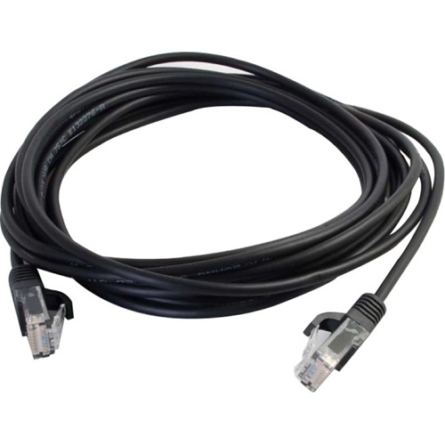 C2G CG01060 CAT5e Snagless Unshielded (UTP) Slim Ethernet Network Patch Cable, 5' (1.5m), Black