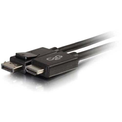 C2G CG54324 DisplayPort Male to HDMI Male Adapter Cable, 15' (4.6m), Black