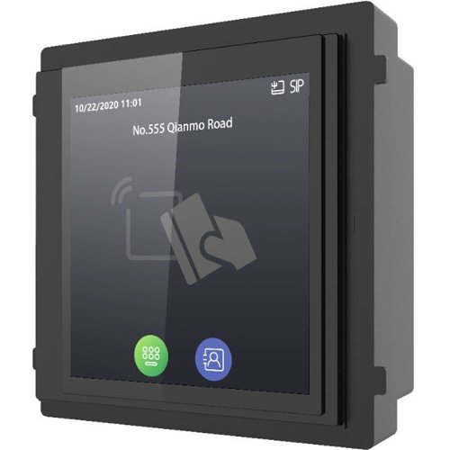 Hikvision DS-KD-TDM Multi-Functional Video Intercom Touch Display Module with Mifare Card Reader and 4" Touch Screen