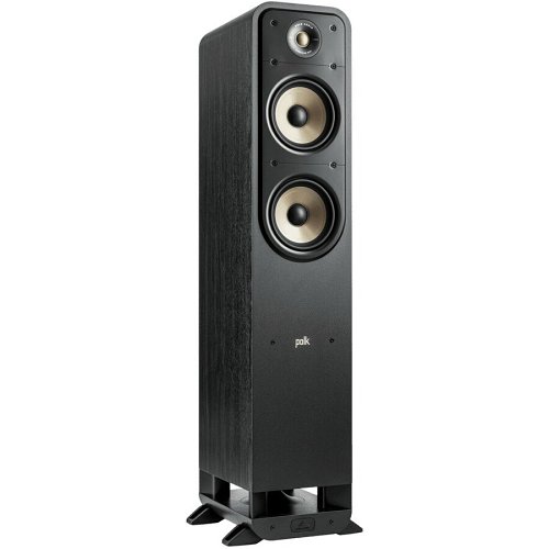 Polk ES55 Signature Elite Series High-Resolution Floor-Standing Loudspeaker for Hi-Fi Listening and Home Theater, Black