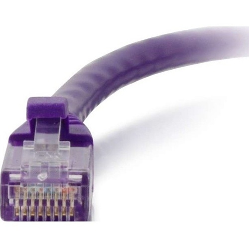 Quiktron 576-A45-010 Q-Series CAT6A Snagless Ethernet Network Patch Cable, Unshielded, CM Rated, 10' (3m), Purple