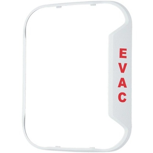 System Sensor BZW-EV L-Series BZW Wall Mount Horns, Strobes and Horn Strobes, White Bezel Kit, �EVAC� Marking