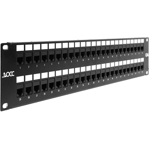 OCC K6A02 UTP CAT6a Modular KMJ Jack Connector, RJ45, Black