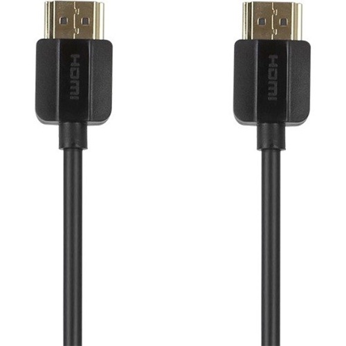 Kanex CBL-HDMICERTSS6FT SuperSlim Premium High Speed Certified HDMI Cable, 6', A/V Cable, Black