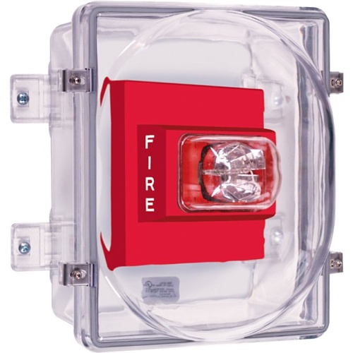 STI-1221A4X, Strobe Damage Stopper and Enclosed Back Box, 4" Deep Type 4X, includes a silicone gasket