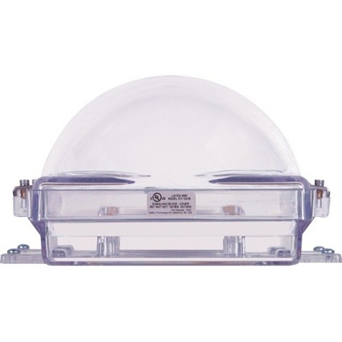 STI-1221B, Strobe Damage Stopper and Enclosed Back Box with Double-Gang Outlet Box