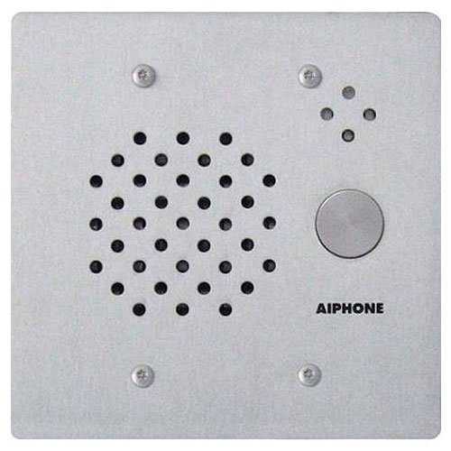 Aiphone Stainless Steel Vandal and Weather Resistant 2-Gang Door Station, Flush Mount