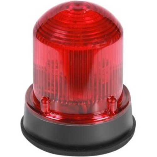 Edwards 125 Class Flashing Halogen Beacon Black Base Red