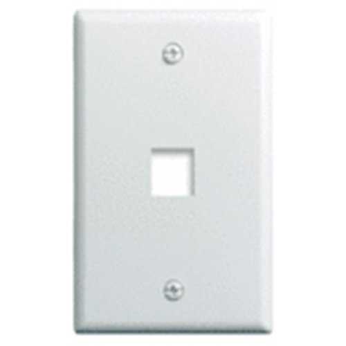 Legrand-On-Q 1-Gang, 1-Port Wall Plate, White