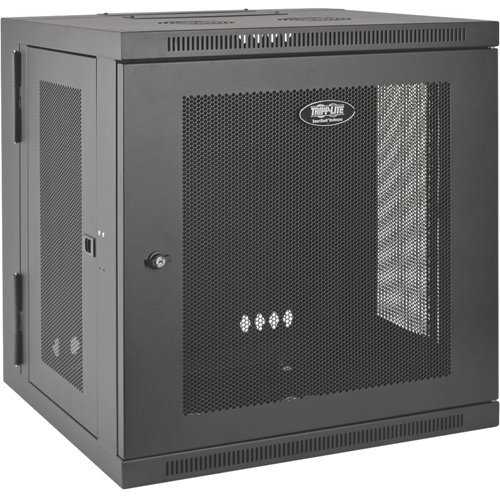 Tripp Lite 12U Wall Mount Rack Enclosure Server Cabinet Hinged Doors/Sides