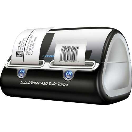 Dymo LabelWriter Direct Thermal Printer - Monochrome - Platinum - Label Print