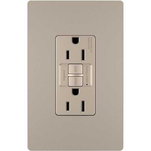 On-Q 1597TRNICC4 Pass & Seymour Nickle Tamper Resistant GFCI Receptacle