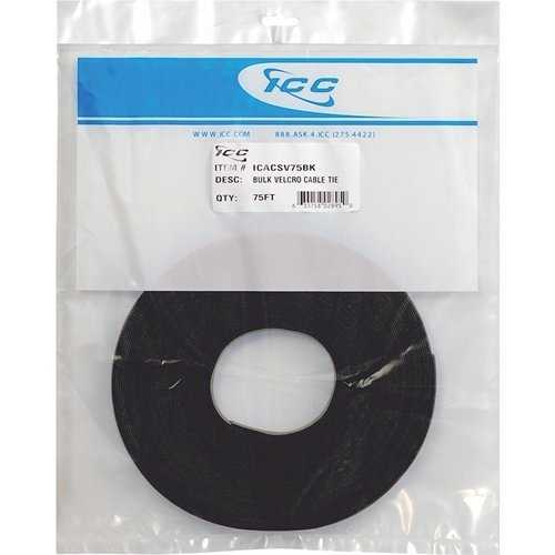 ICC ICACSV75BK Bulk Velcro Cable Tie