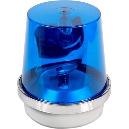 Edwards Signaling Rotating Incandescent Beacon Blue 12VDC, 1.8A