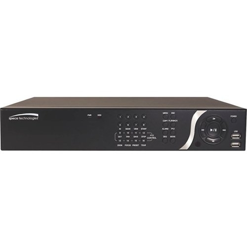 Speco 16 Channel NVR with 16 Built-In PoE+ Ports