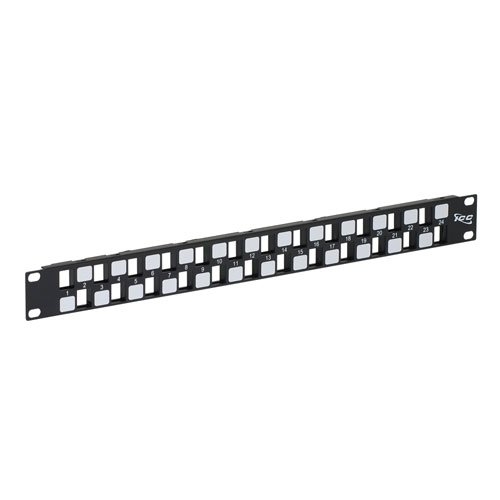 ICC Blank Patch Panel 24-Port EZ 1RMS