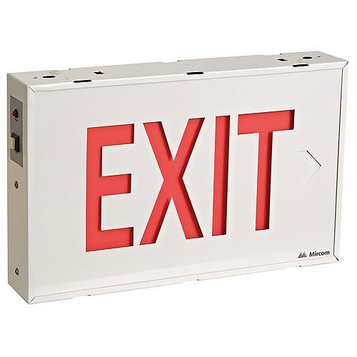 Mircom EL-100SR Steel LED Emergency Exit Sign