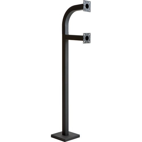 PEDESTAL PRO 58-9C-DSP Mounting Pedestal for Card Reader, Intercom System, Keypad, Biometric Reader, Telephone Entry System, Housing, Access Control System, Push Button, Camera - Black Wrinkle