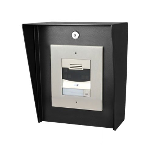 PEDESTAL PRO 810HOU-PRO-001-CRS-B Mounting Enclosure for Door Station, Back Box - Black Wrinkle