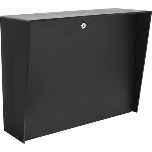 PEDESTAL PRO LANDO-PC-20X16-E-BLK Mounting Box for Camera, Card Reader, Intercom System, Keypad, Access Control System - Black