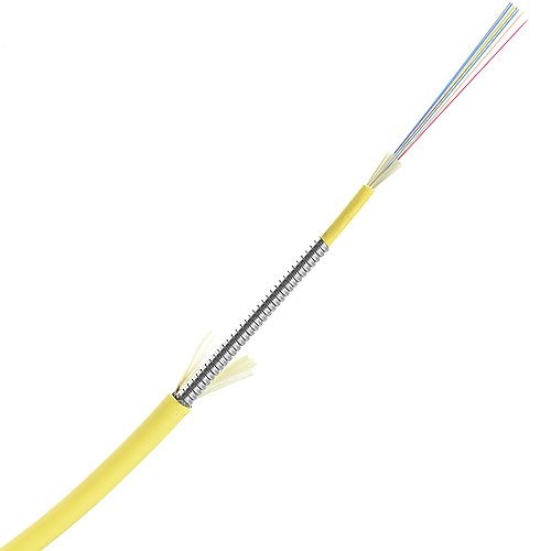 TiniFiber TF6-OS2-PL 6 Fiber OS2 900um Plenum Indoor Armored Indoor Fiber Optic Cable