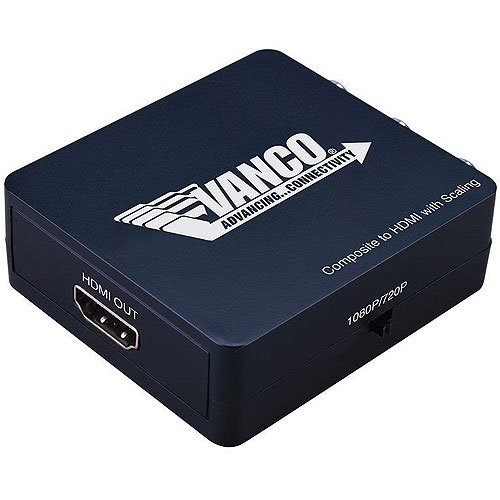 Vanco Composite to HDMI Converter with Scaling