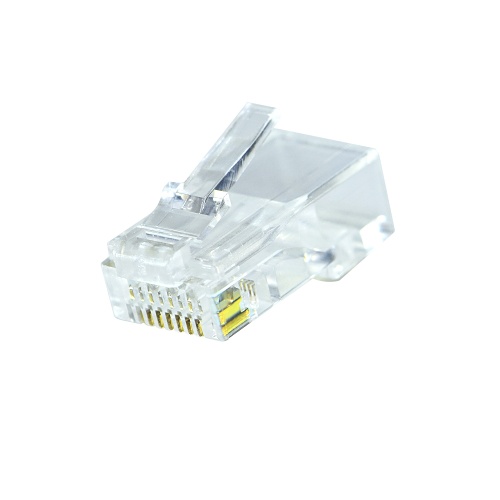 Weltron 44-751-8C6 Cat6 RJ-45 Modular Plug, 100-Pack