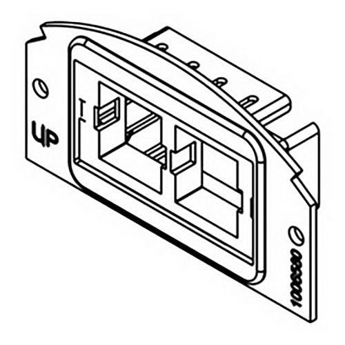 Wiremold 682A Evolution 6AT Series Device Plate