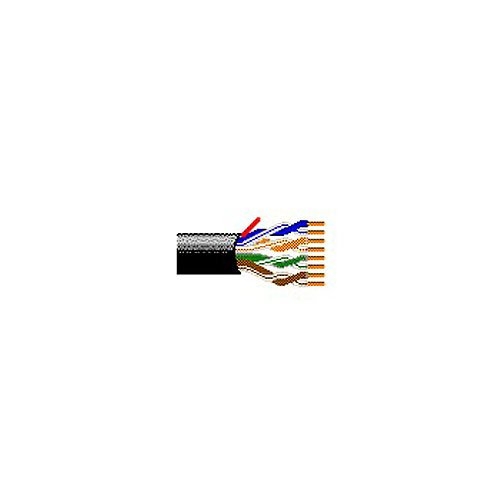 Belden 2413 004Z1000 CAT6+, 4-Pair, U/UTP-Unshielded, Plenum-CMP, Premise Horizontal Cable, 23AWG Solid Bare Copper Conductors, Dual FRPO/FEP Insulation, Tape Separator, Flamarrest Jacket, 1000' (304.8m), Yellow