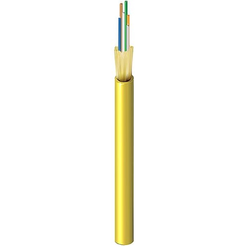 Belden FISD006R9 6 -ibers FX Indoor OS2 Distribution Tight Buffer Fiber Cable, OFNR Non-Unitized, Yellow