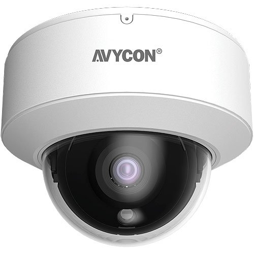 AVYCON AVC-ENN41FT/2.8 4MP WDR Outdoor IR Vandal Turret IP Camera, 2.8mm Fixed Lens