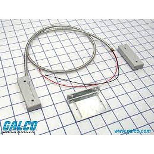 Edwards Signaling 2507AH-L 2500 Series Magnetic Contact, IP67, Alum w/ABS plastic end caps, 30V op voltage, 0.25A, 3W/VA, SPDT, wide gap, 3 ft SS armored lead, 0.8 in nominal sense range.