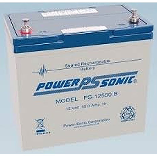 Fire-Lite BAT-12550 12V 55Ah Sealed Lead-Acid Battery, Single Battery