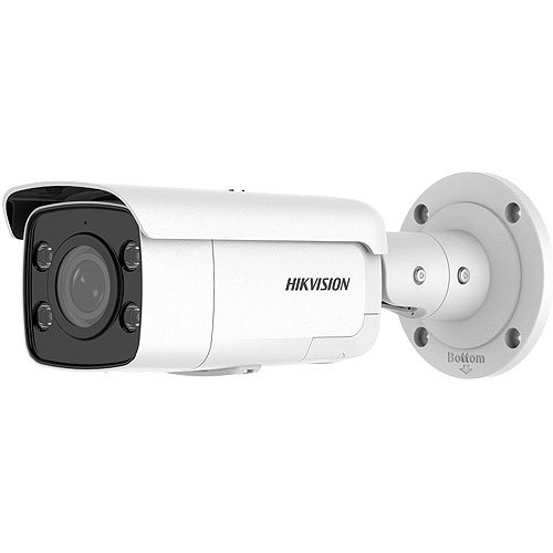 Hikvision DS-2CD2T87G2-LSU/SL 8MP ColorVu Strobe Light and Audible Warning Fixed Bullet IP Camera, 6mm Lens