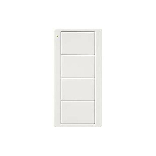 Lutron PJ2-4B-GWH-EL2 Pico 4-Button Wireless Remote, Scene Control for Light, with Custom Engraving, in White