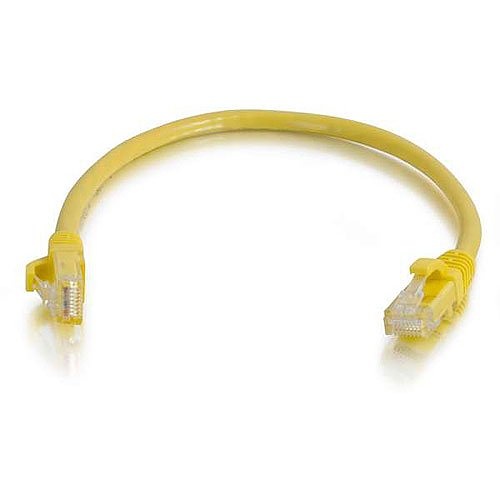 Quiktron 576-115-007 Q-Series CAT6 Patch Cords, Booted, 7' (2.1m), Yellow