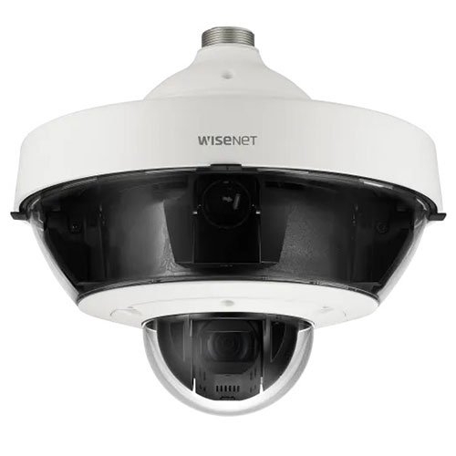 Hanwha PNM-9322VQP Wisenet P-Series 2/5MP 5-Channel PTZ Multi-Directional Camera, 2.4-12mm Fixed Lens Options