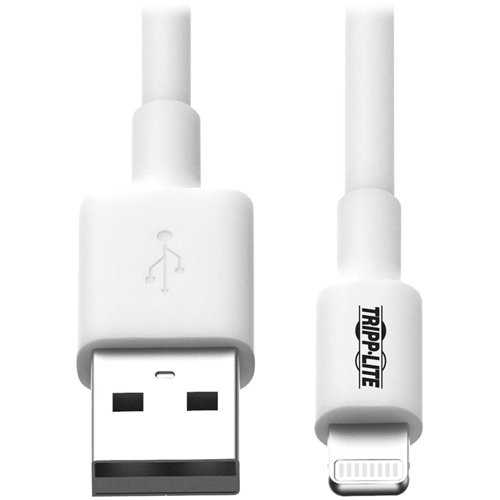 Tripp Lite 3ft Lightning USB Sync/Charge Cable For Apple Iphone / Ipad White 3'