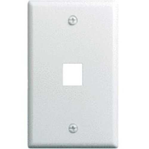 Legrand-On-Q 1-Gang, 1-Port Wall Plate, 10-Pk, White